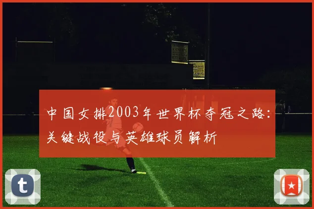 中国女排2003年世界杯夺冠之路：关键战役与英雄球员解析